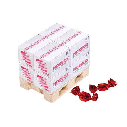 Bedrukte pallet met snoepjes