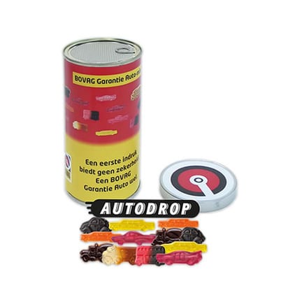 Gevuld Conservenblikje met logo 350cc