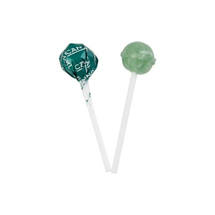 Knotslolly in bedrukte folie als give-away