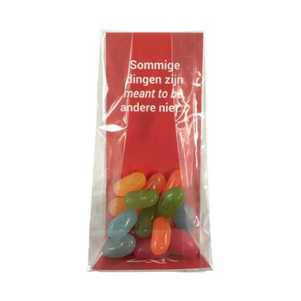 Snoepzakje met bedrukte inlay