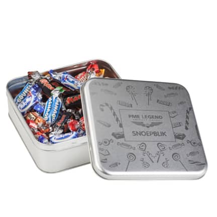 Gepersonaliseerd snoepblik met gravure