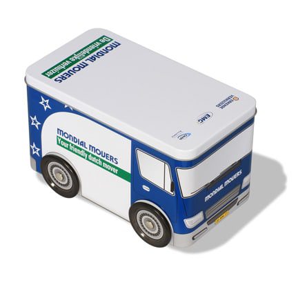 All-over bedrukt autoblik met wielen