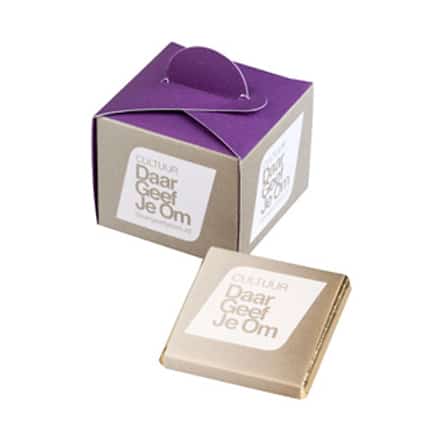 Bedrukt chocolade geschenkdoosje