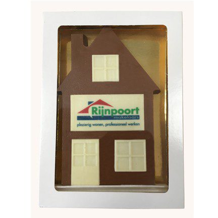 Chocoladetablet huisje of deur als give-away