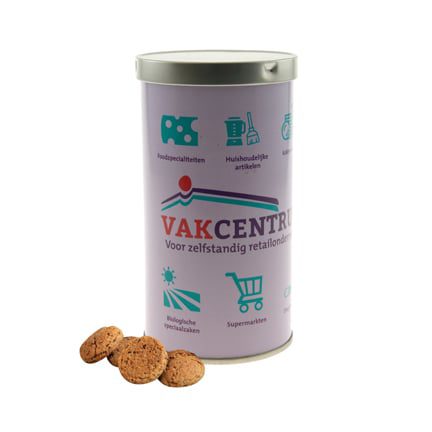 Pepernootblik met full colour wikkel