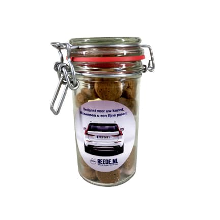 Glazen weckpotje met kruidnoten 270cc