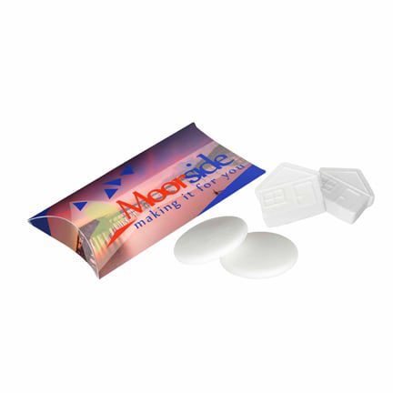 Bedrukt klikhulsje met imperiales/huismints