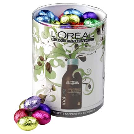 Transparante silo Paaseitjes voor Pasen