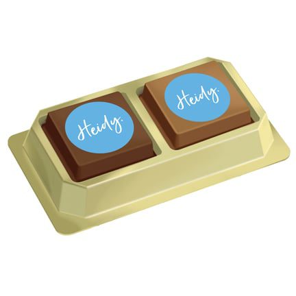 Zalige bonbons met logo als give-away