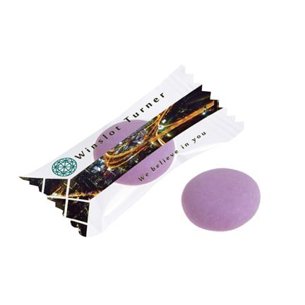 Bedrukte flowpack met 1 Mentos mint of fruit
