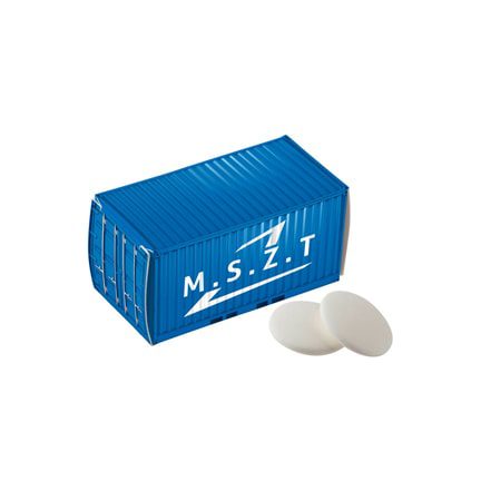 Bedrukte container met frisse imperiales