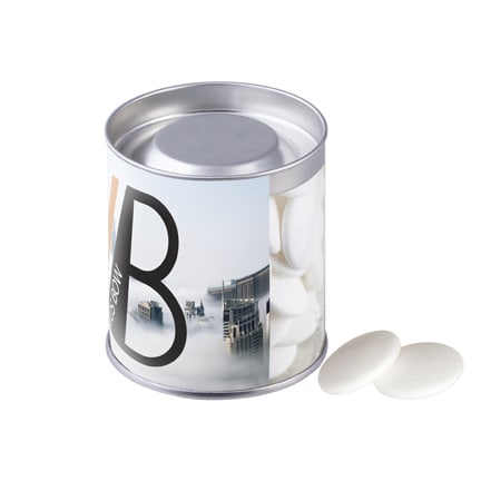 Snoepblikje met eigen inlay als promotiemiddel