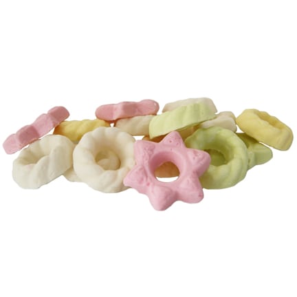 Kerst schuimpjes als vulling van uw Snoeppot met logo voor Kerst