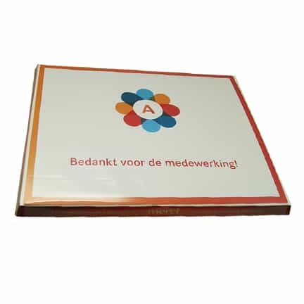 Doosje Merci chocolaatjes als bedankje