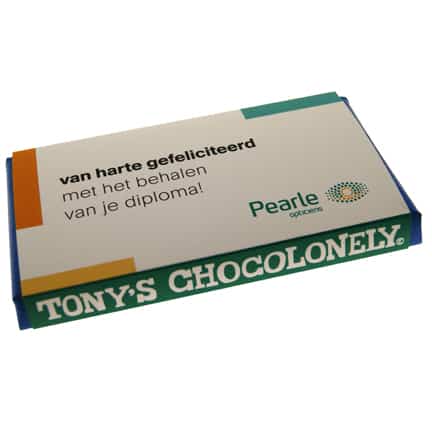Tony’s Chocolonely tablet met logowikkel
