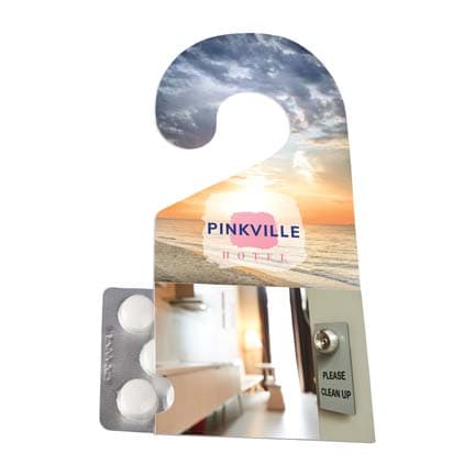 Spiegel/deurhanger met pepermuntblister