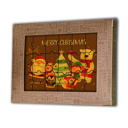 Chocoladepuzzel als Kerstgeschenk
