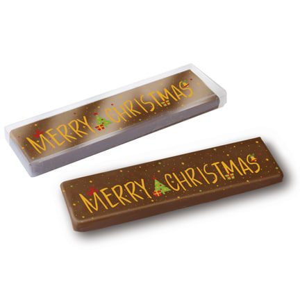 Chocoladereep (met logo) voor Kerst