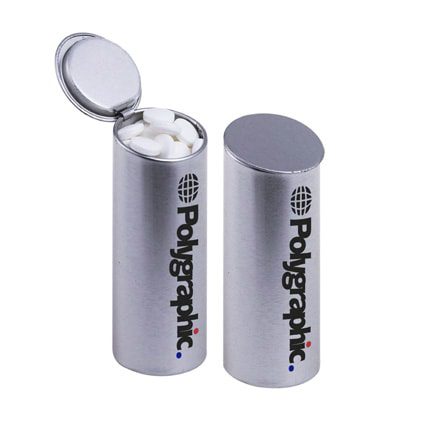 Bedrukt koker blikje als give-away