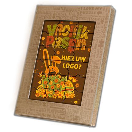 Chocoladepuzzel als Paasgeschenk