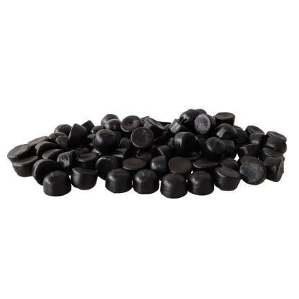 Vulling vegan kokindjes in een Snoeppot met logo