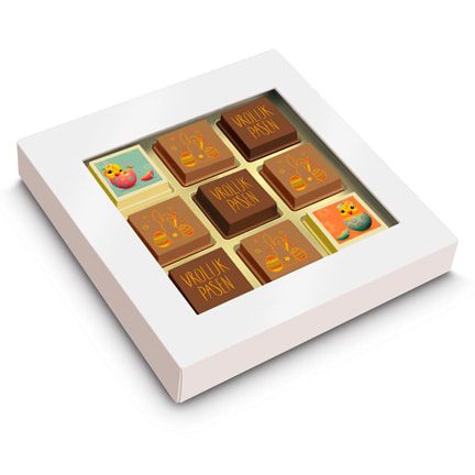 Logobonbons weggeven voor Pasen