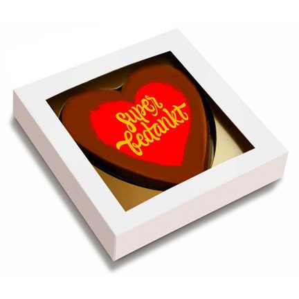 Chocoladehart per post versturen