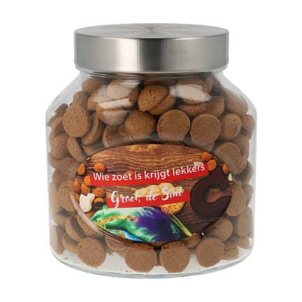 Ovale stoere Snoeppot met Sintvulling